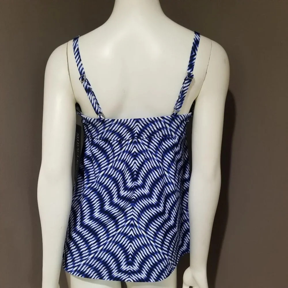 Miraclesuit Hypnotique Kami Tankini Swim Top Size 12